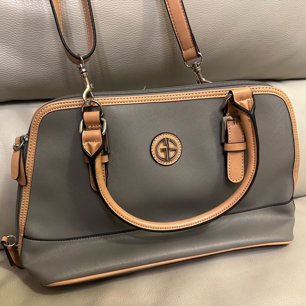 GB Girls Gray and Tan Handbag